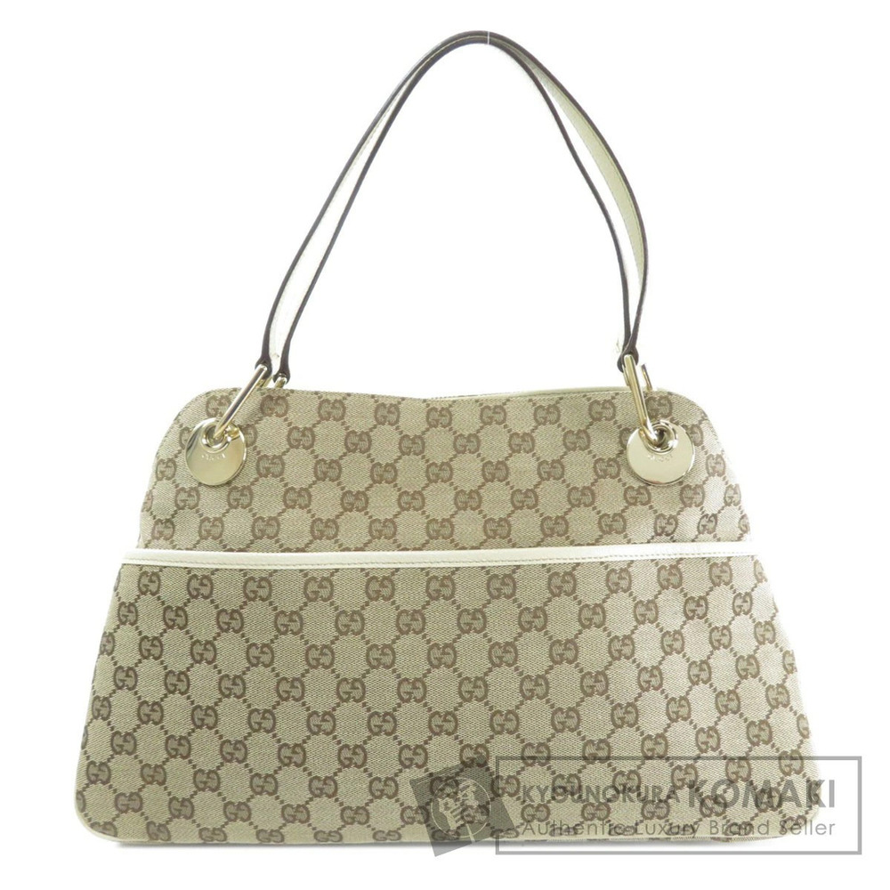 Gucci GG Canvas Eclipse Tote bag white leather